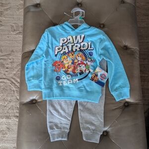 Nickelodeon Paw Patrol Boys  Hooded 2 Piece Set Size 2T